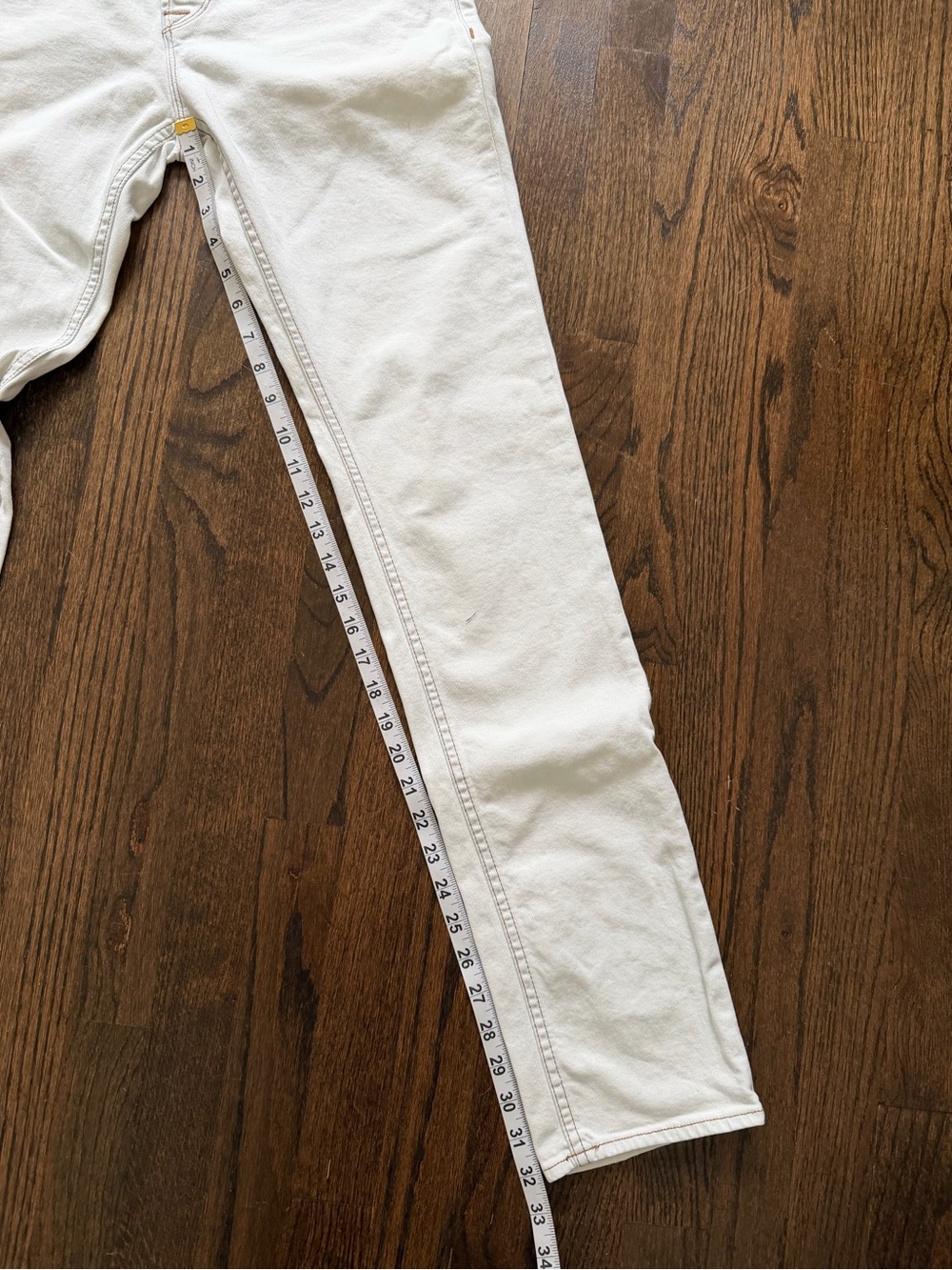 Hudson Jeans White Slim Sartor Denim - Picture 7 of 7